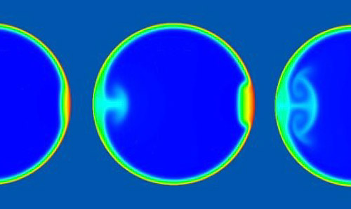 Unsteady fluid flow in a rotating torus (doi:10.1017/jfm.2011.366)